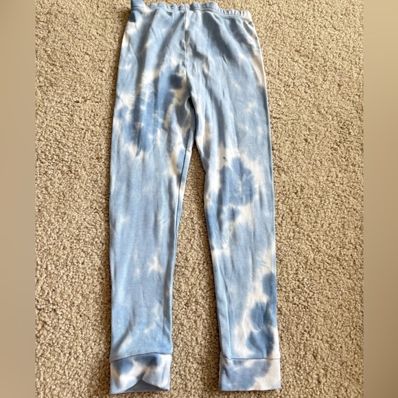Baby Noomie 2 Piece Pima Cotton Tie Dye Blue White Pjs Pajamas Size 5 - Picture 13 of 15